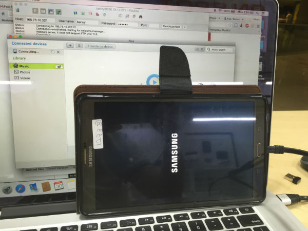 Samsung Tab S tidak bisa connect ke computer